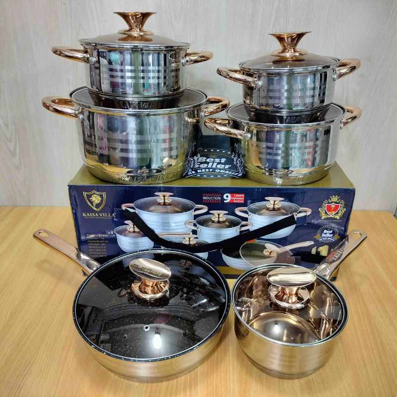 KAISA VILLA STAINLESS STEEL 12PCS