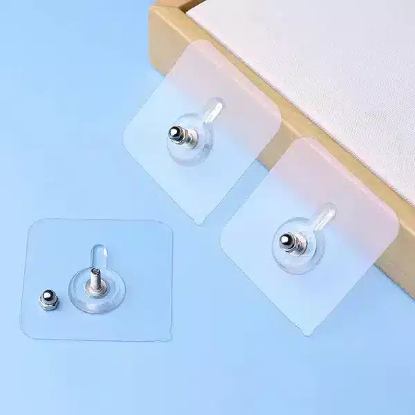 10 Piece Transparent Screw Wall Hook