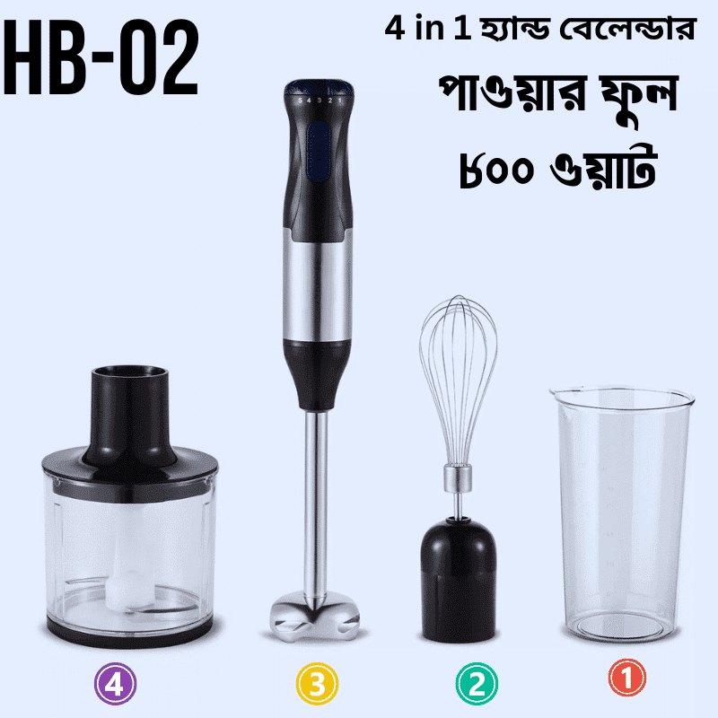 Powerful Hand Blender HB02 - 800W