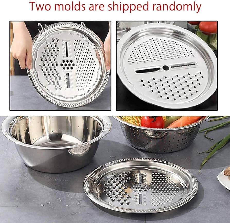 Alternative view of Multifunctional Salad Mixing Bowls Set Basket