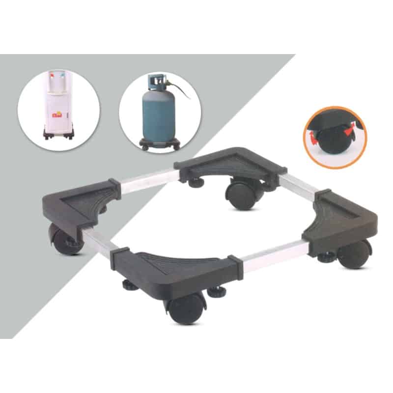 Alternative view of Movable Adjustable Base Stand for Gas Cylinders and Water