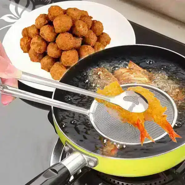 Multi-functional Oil Frying Spoon with Filter
