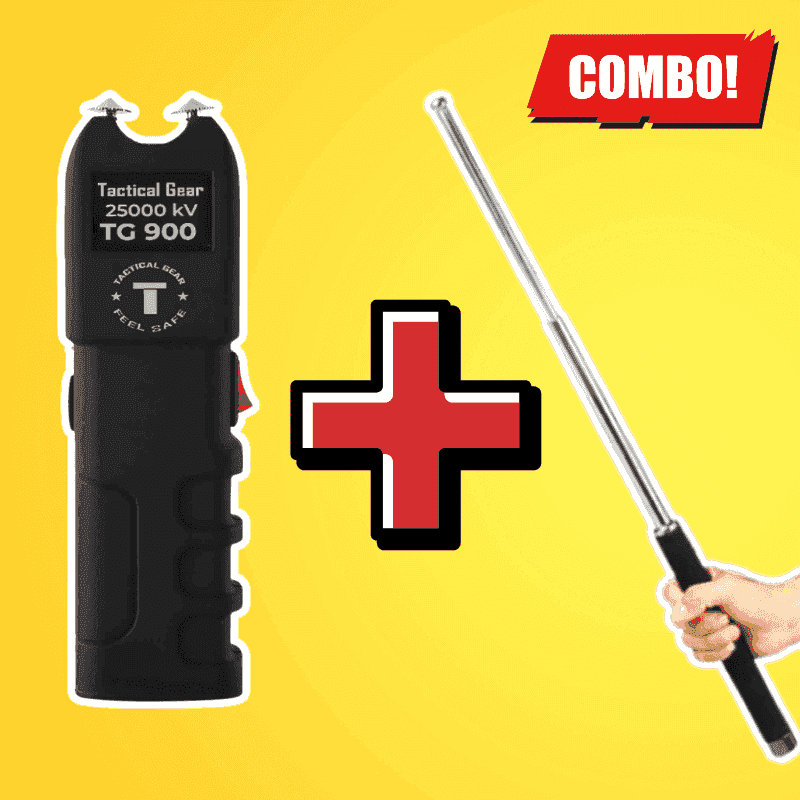 Tactical combo 1- 6.5 inch shock machin + Folding Stick