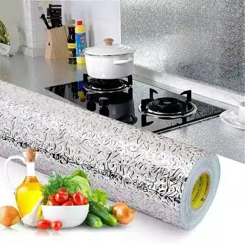 Alternative view of Waterproof Kitchen Aluminum Adhesive Stickers 3 feet