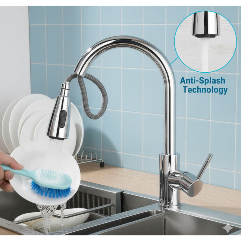 Alternative view of Ultimate Kitchen Faucet with Pull-Down Sprayer