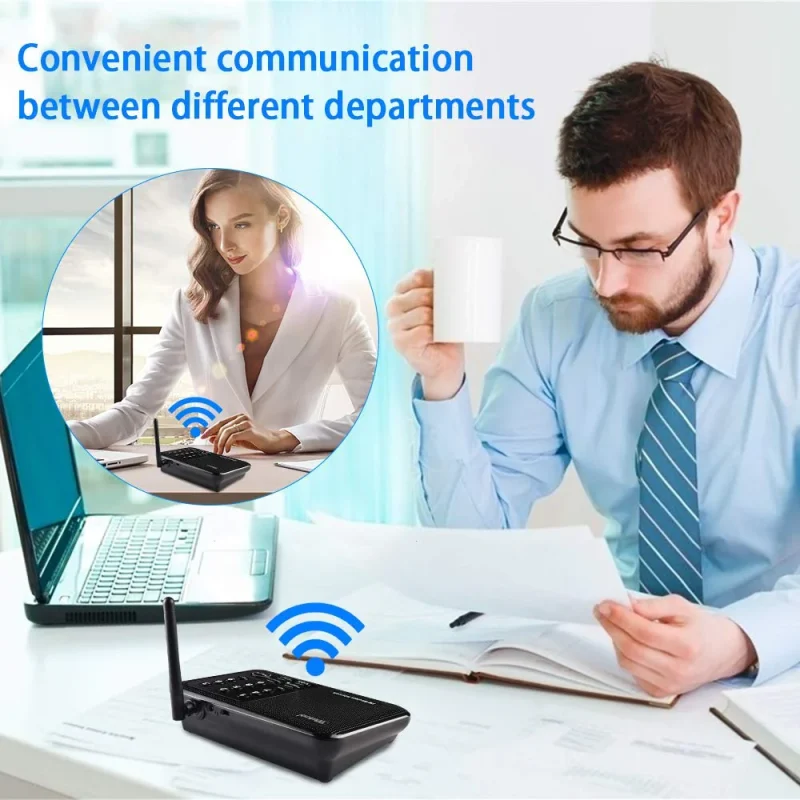 Alternative view of Premium 2-Way Wireless Intercom System for Seamless Communication
