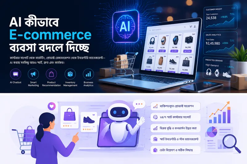 AI কীভাবে E-commerce ব্যবসা বদলে দিচ্ছে | ২০২৬ সালের সম্পূর্ণ গাইড