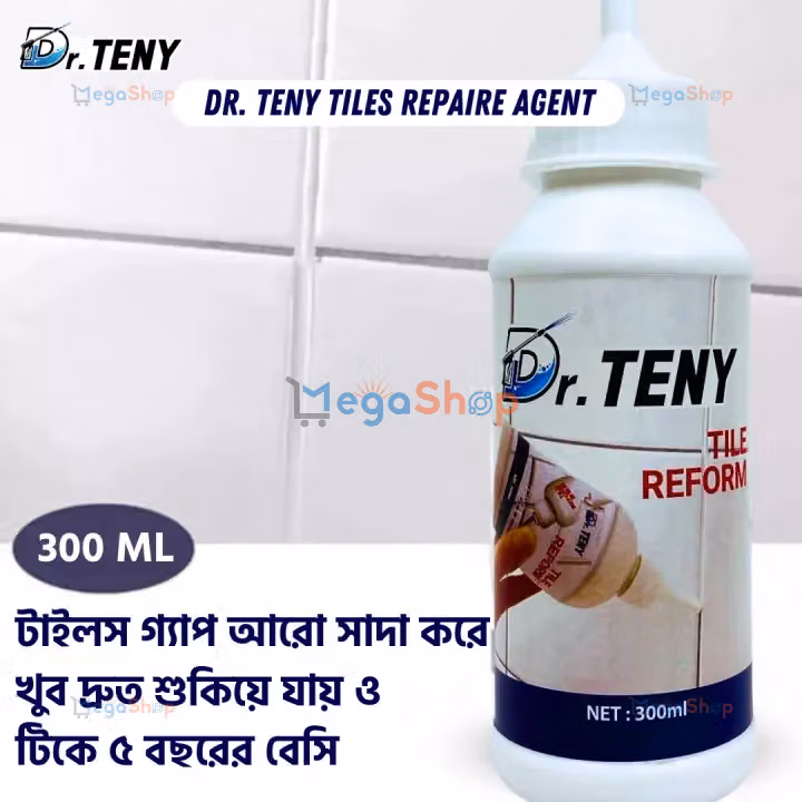 Dr Teny 1 Pcs Tiles Gap filler Waterproof silicone wall joint repair Filling Gaps between Floor and Wall Tiles Tube Paste for Kitchen, Bathroom 300 ml