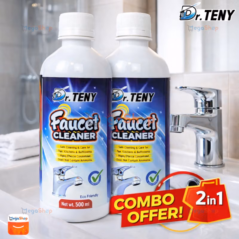 Dr. Teny Combo Faucet Cleaner Spray 2 pcs – Tap, Glass & Rust Stain Remover (500ml)