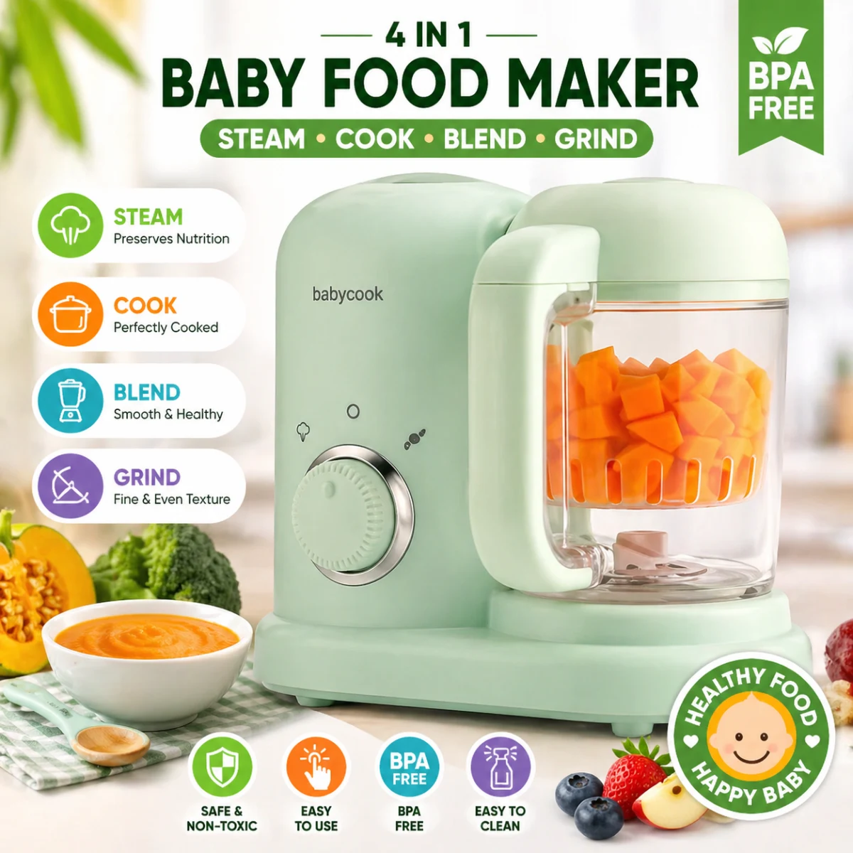 4-in-1 Baby Food Grinder