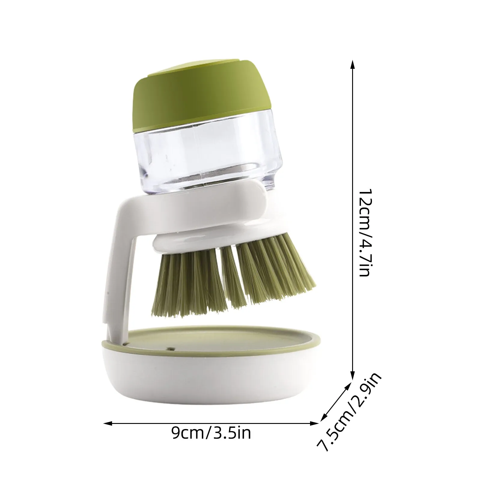 Premium Kitchen Scrub Brush Set with Soap Dispenser