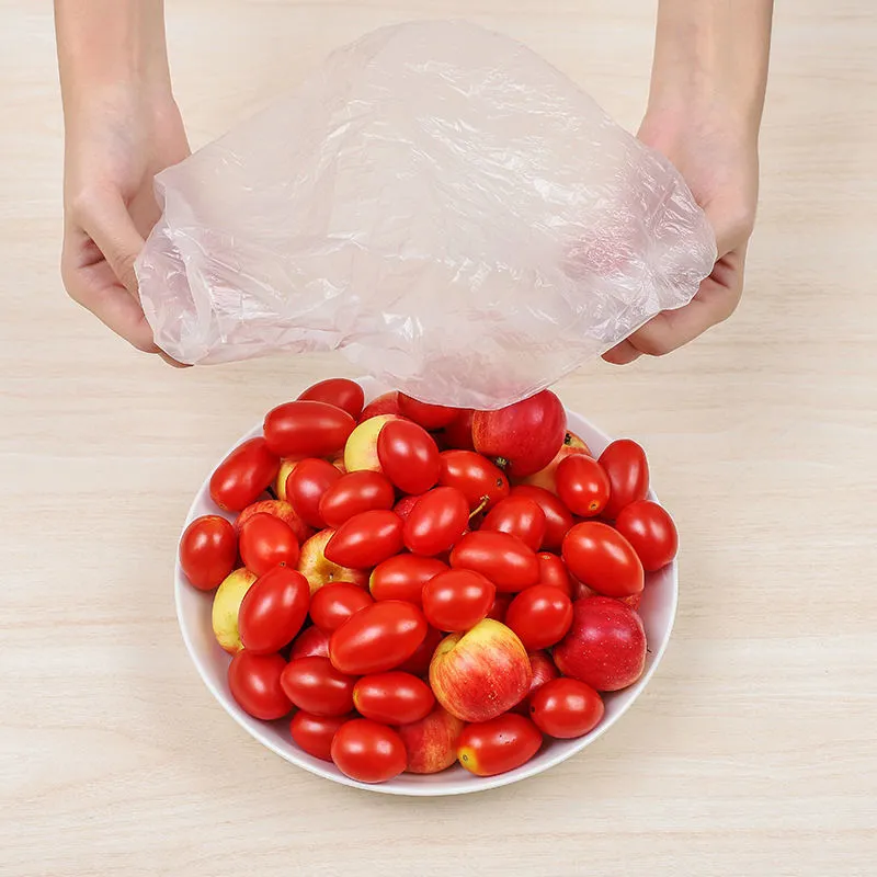 100PCS Premium Disposable Plastic Wrap for Food Preservation