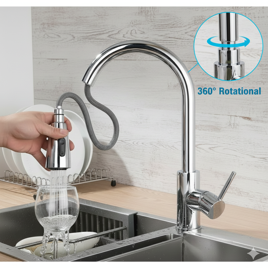 Ultimate Kitchen Faucet with Pull-Down Sprayer