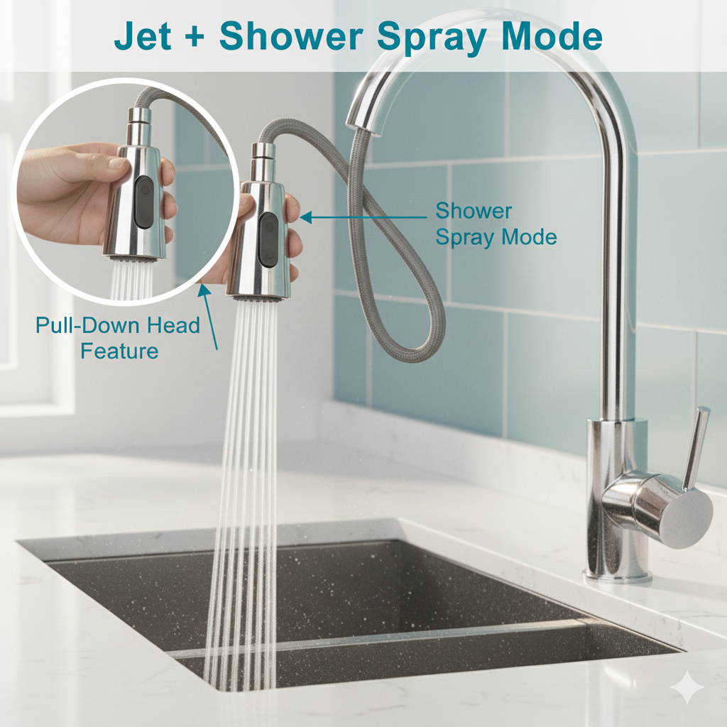 Ultimate Kitchen Faucet with Pull-Down Sprayer