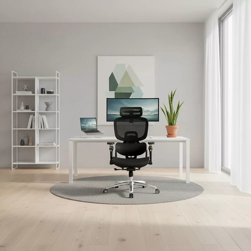Top-Rated Ergonomic Mesh Chair 5-in-1 Comfort Edition – Premium Support & Smart Features