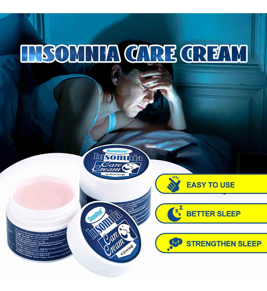 1 pcs Ultimate Insomnia Care Cream