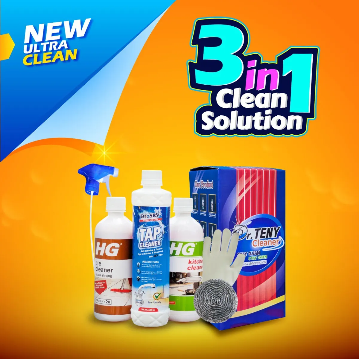 Dr teny 3 in 1 Clean Solution